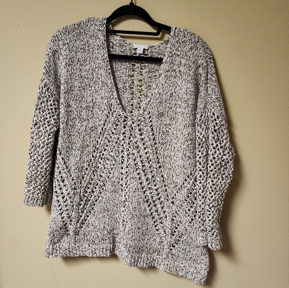 J. Jill open knit sweater